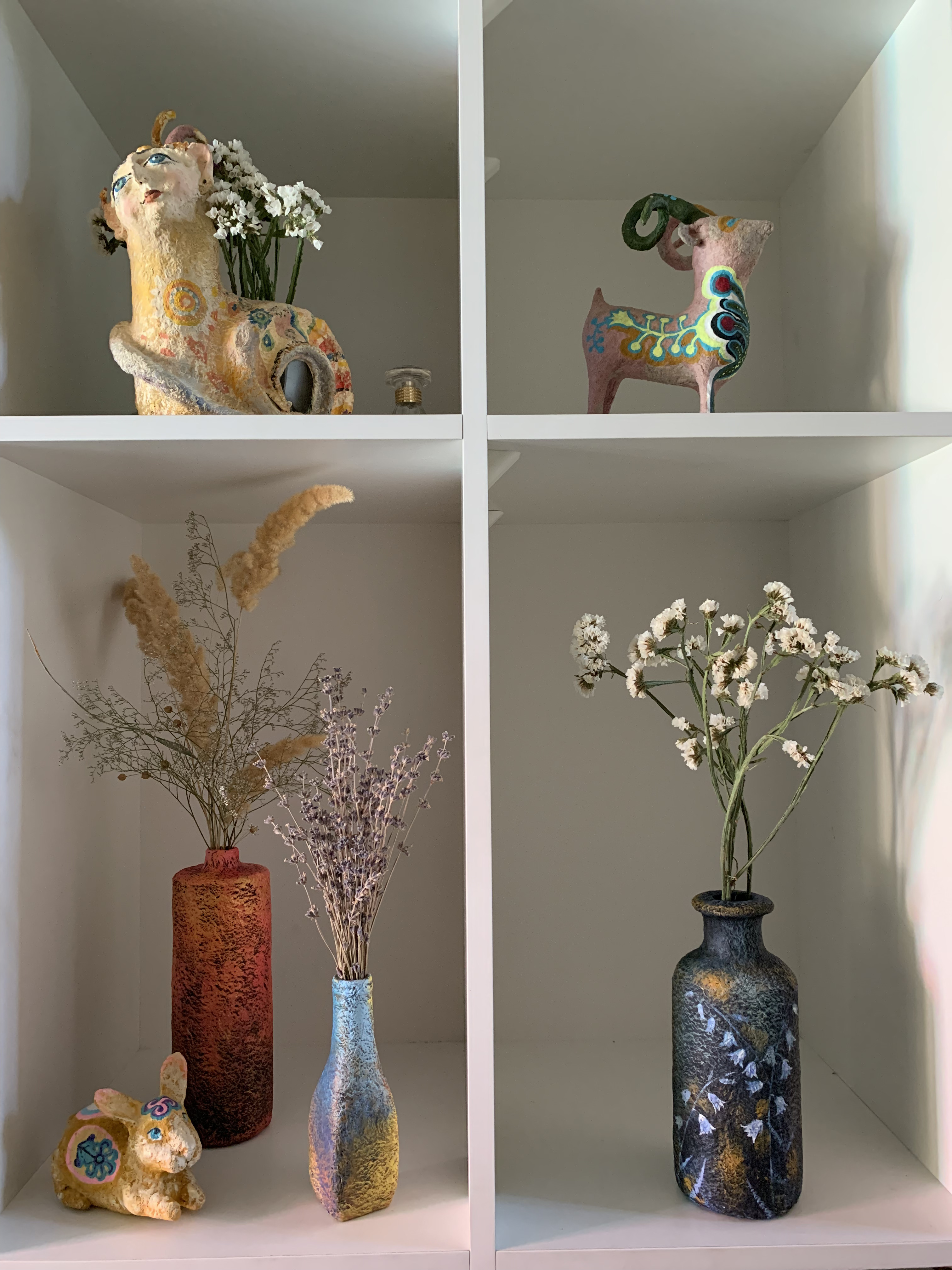 Paper Mache vase created during the course