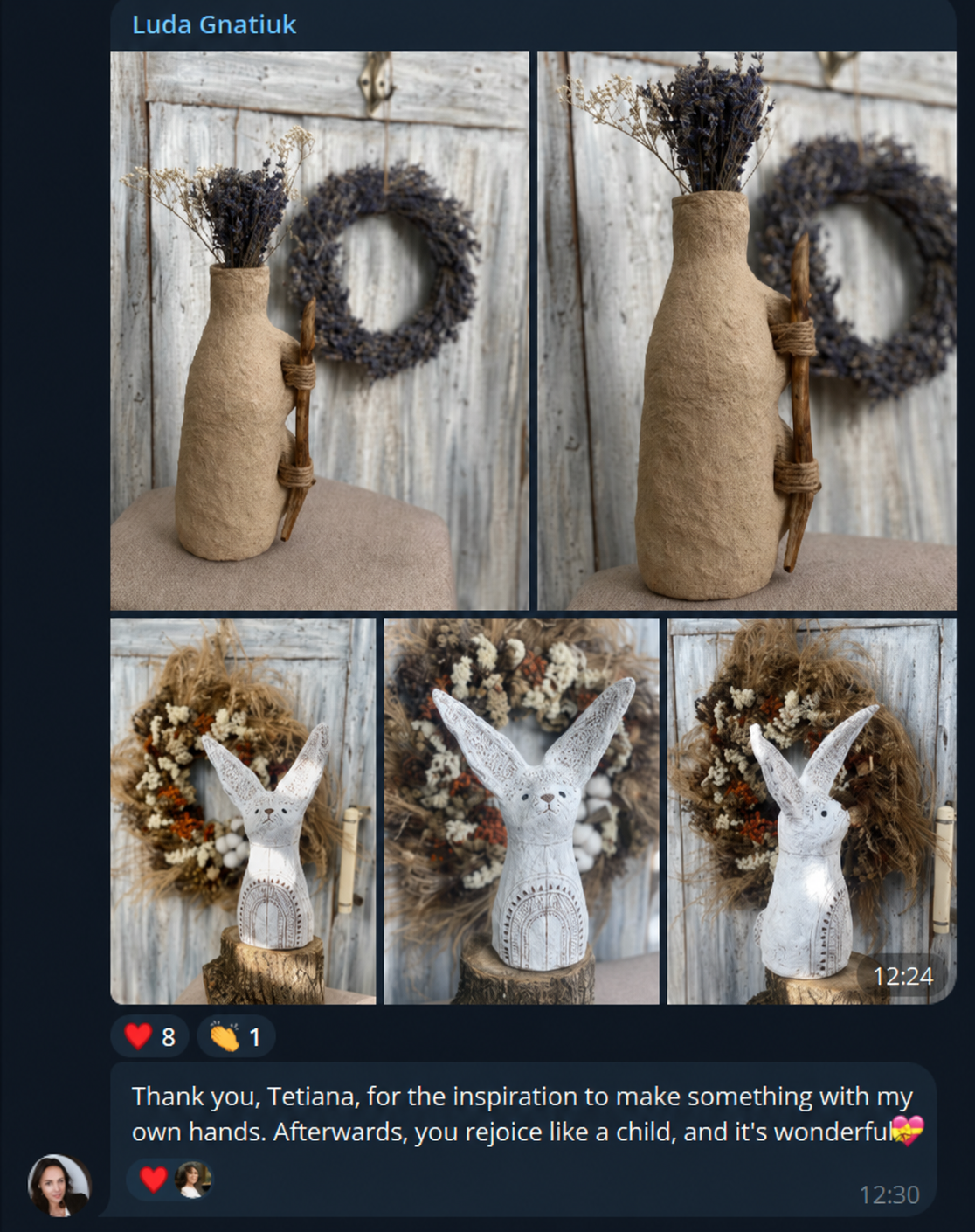 Student Paper Mache review and result 12